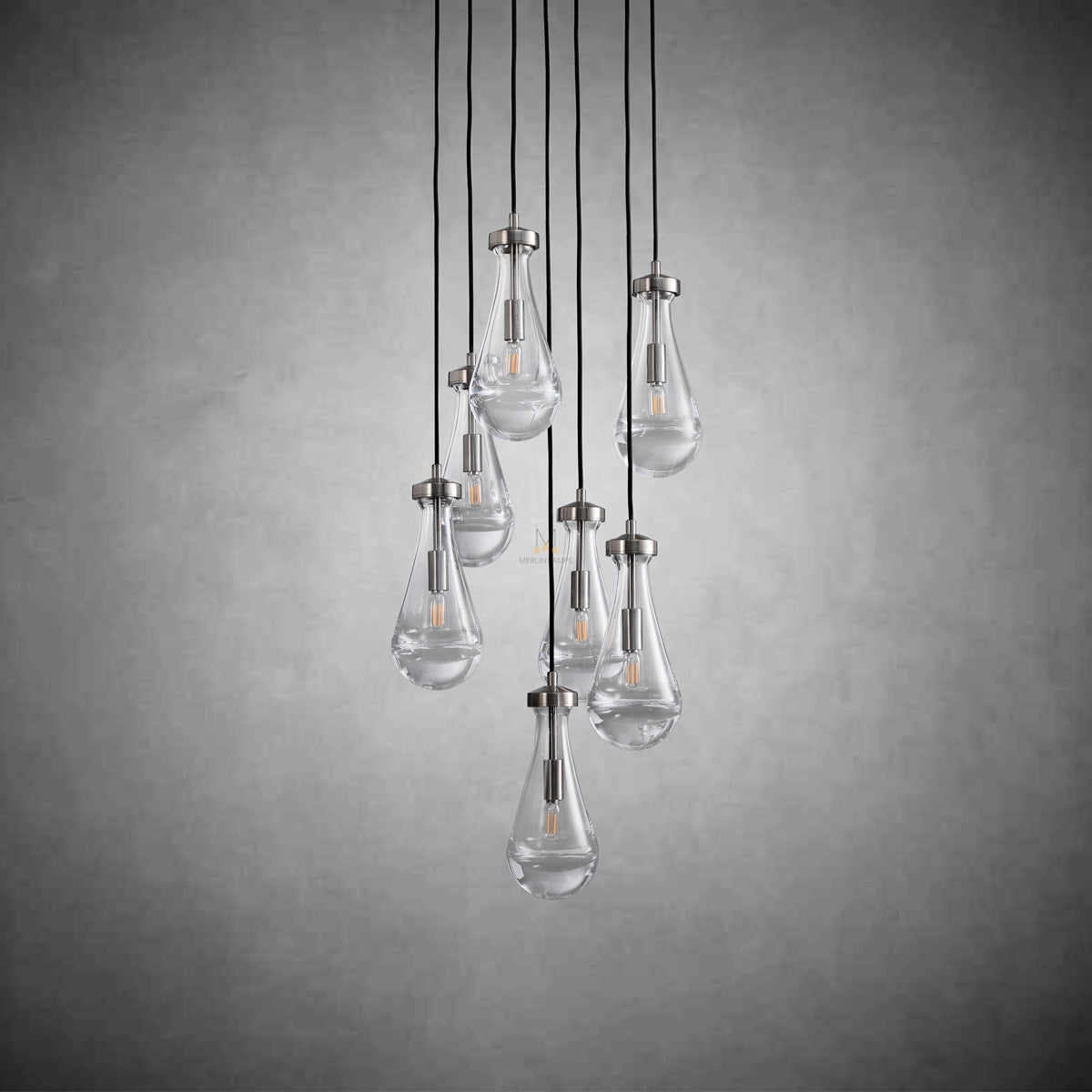 Modern Raindrop Chandelier Round / Rectangle For Living Room Dining Room