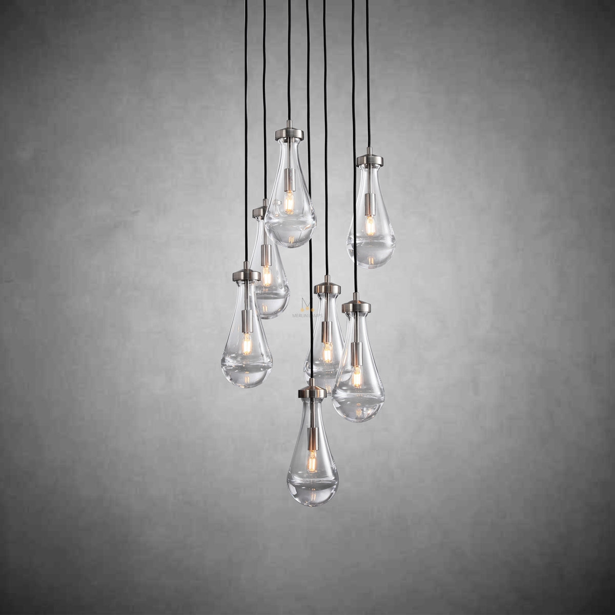 Modern Raindrop Chandelier Round / Rectangle For Living Room Dining Room