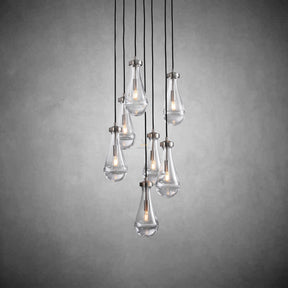 Modern Raindrop Chandelier Round / Rectangle For Living Room Dining Room