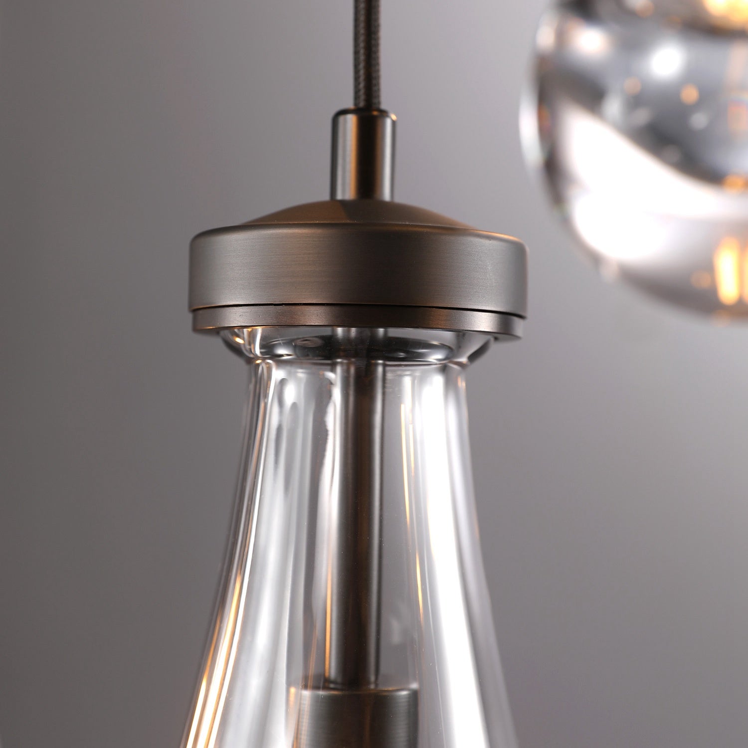 Modern Raindrop Round Brass Chandelier D36" 13-Lights