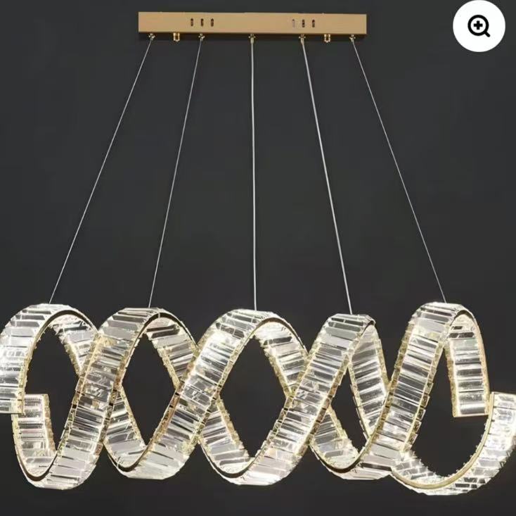 Modern Ring Crystal Chandelier for Dining Room