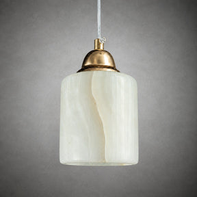 Modern Sculptural Jade Stone Pendant Light – Set of 3