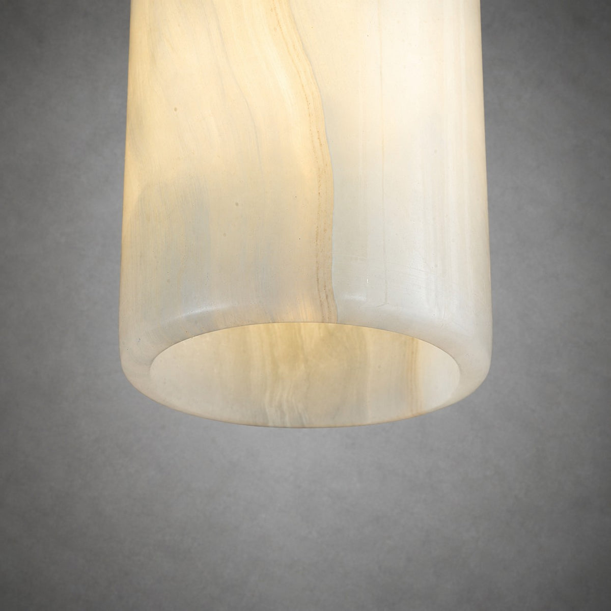 Modern Sculptural Jade Stone Pendant Light – Set of 3