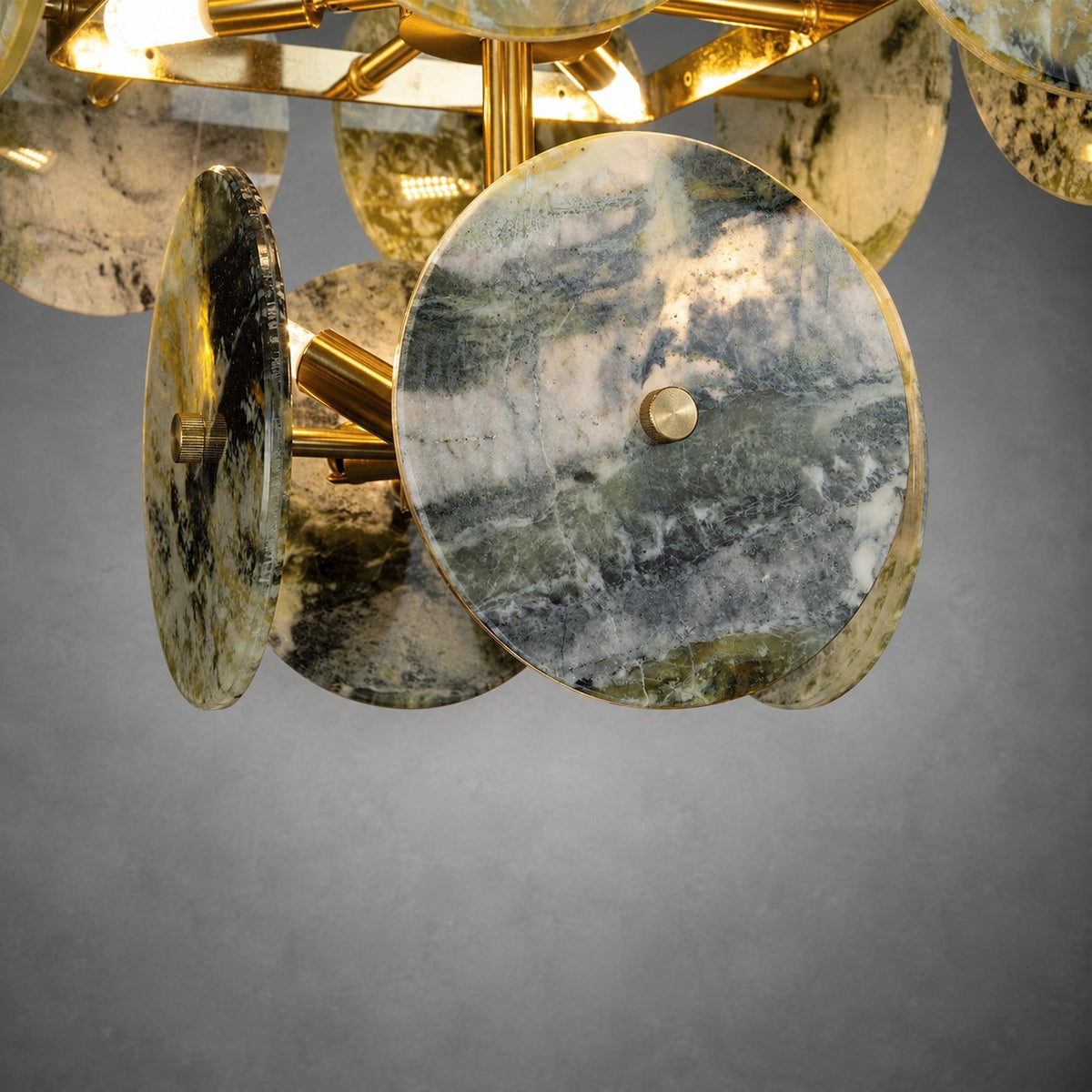 Modern Sculptural Luxury stone Cluster Chandelier