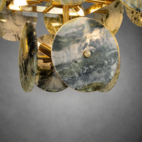 Modern Sculptural Luxury stone Cluster Chandelier