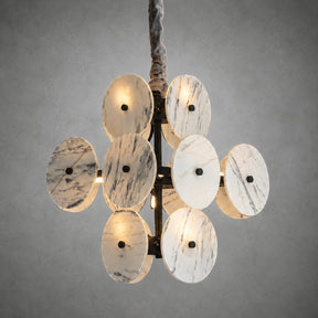 Modern Sculptural Luxury stone Cluster Chandelier