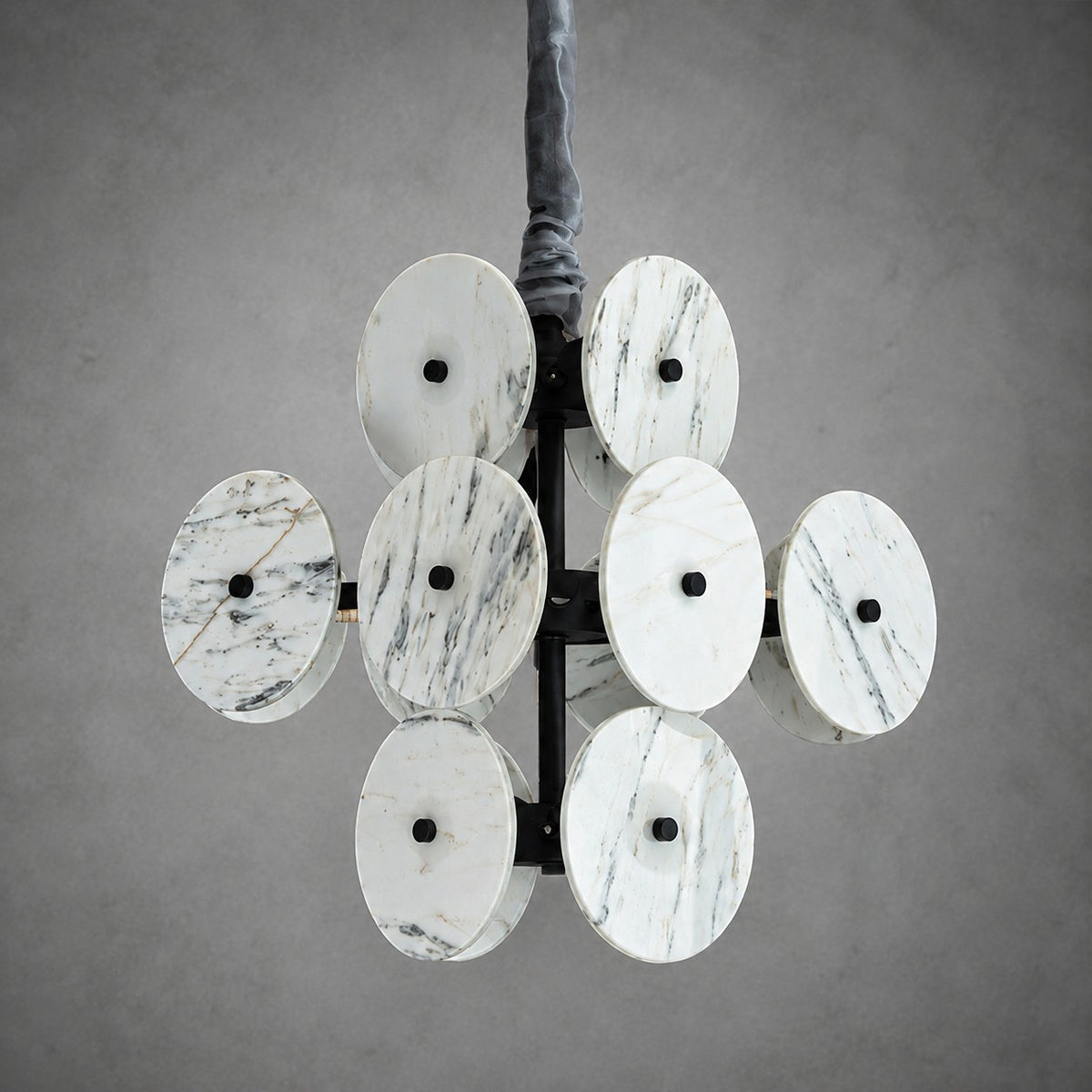 Modern Sculptural Luxury stone Cluster Chandelier
