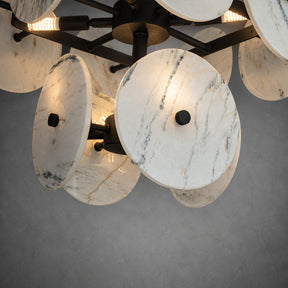 Modern Sculptural Luxury stone Cluster Chandelier