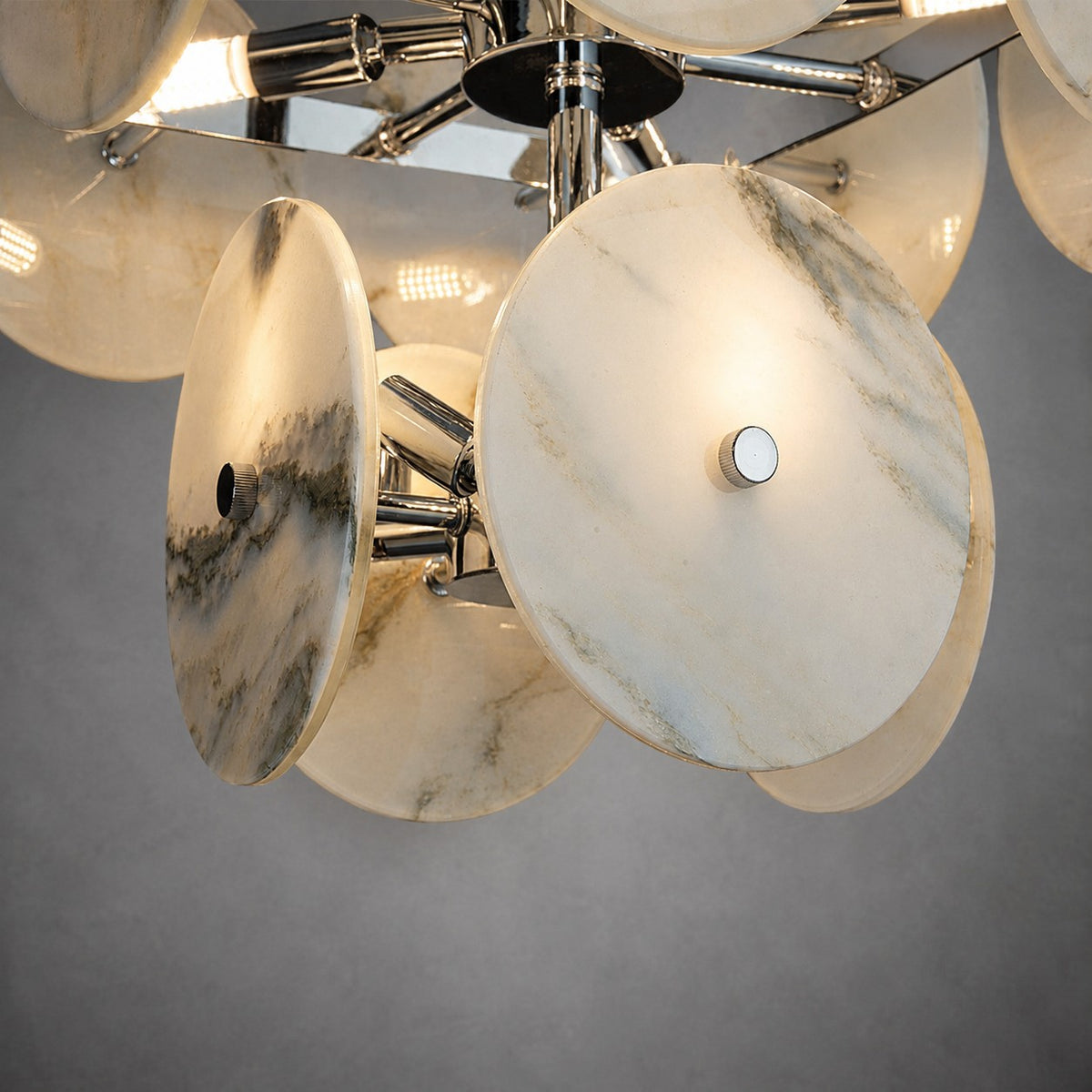Modern Sculptural Luxury stone Cluster Chandelier