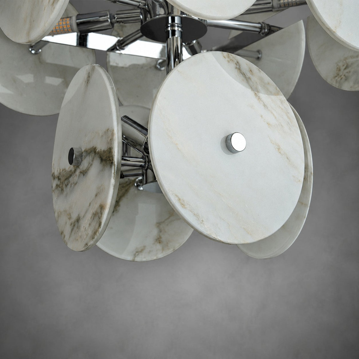 Modern Sculptural Luxury stone Cluster Chandelier