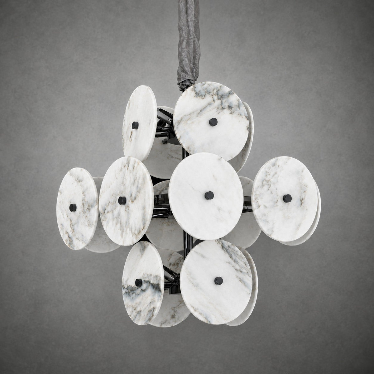 Modern Sculptural Luxury stone Cluster Chandelier