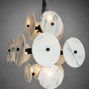 Modern Sculptural Luxury stone Cluster Chandelier