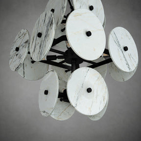 Modern Sculptural Luxury stone Cluster Chandelier
