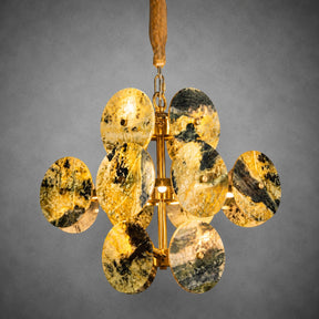 Modern Sculptural Luxury stone Cluster Chandelier