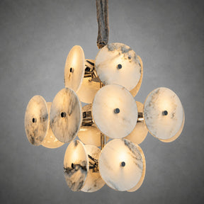 Modern Sculptural Luxury stone Cluster Chandelier