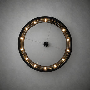 Modern Sculptural Luxury Stone Drum Chandelier