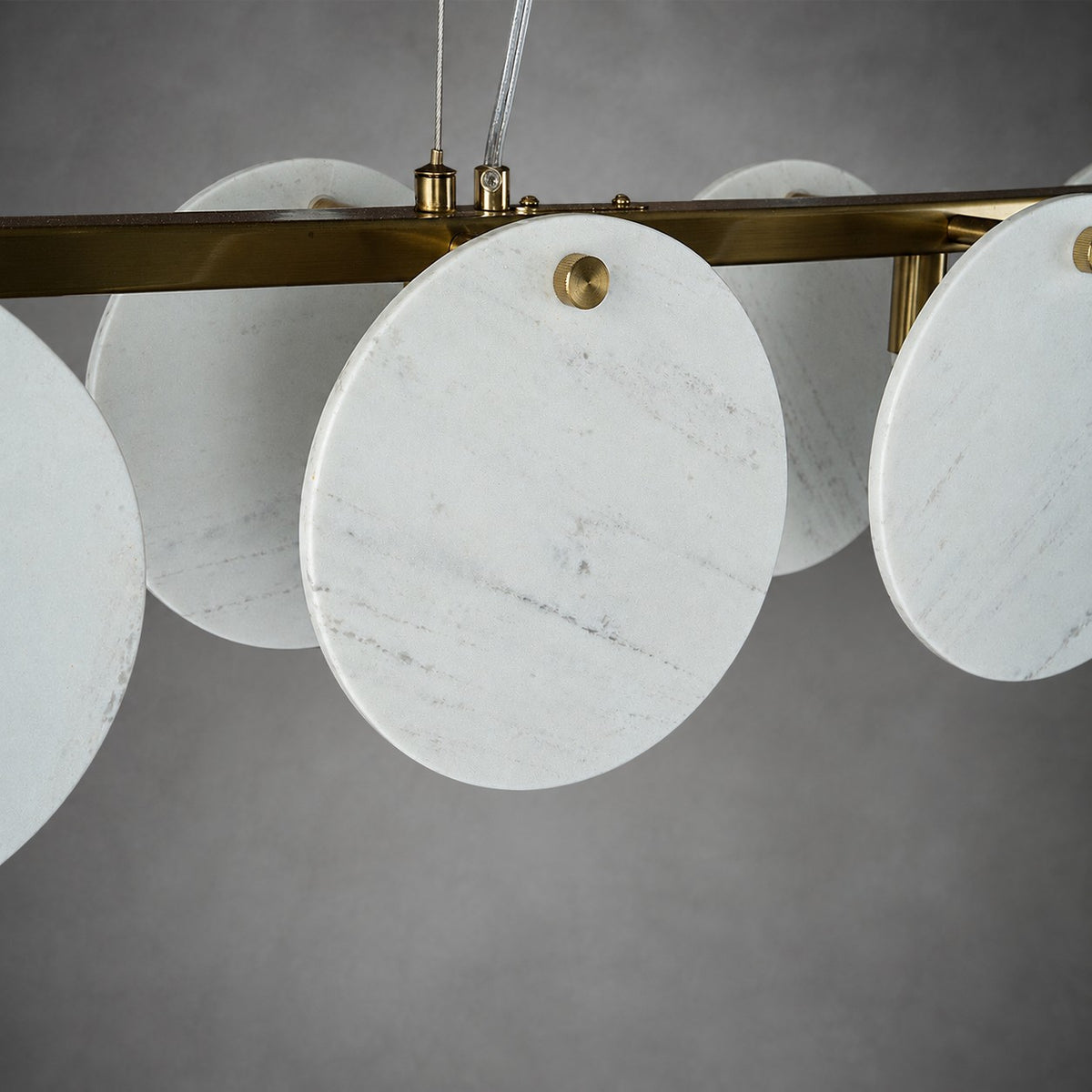 Modern Sculptural Luxury stone Linear Chandelier