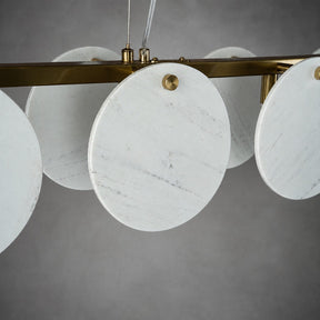 Modern Sculptural Luxury stone Linear Chandelier