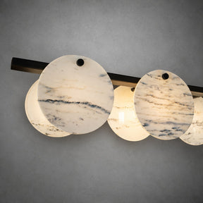 Modern Sculptural Luxury stone Linear Chandelier