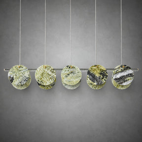 Modern Sculptural Luxury stone Linear Chandelier