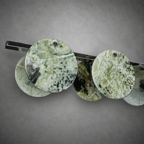 Modern Sculptural Luxury stone Linear Chandelier