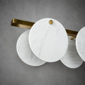 Modern Sculptural Luxury stone Linear Chandelier