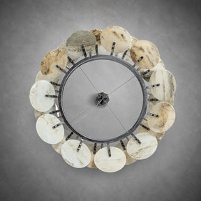 Modern Sculptural Luxury stone Petal Chandelier