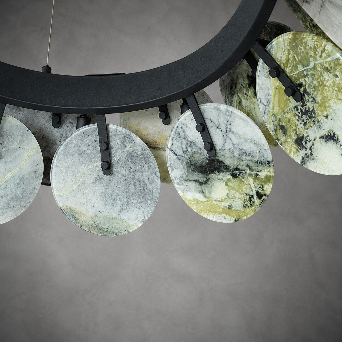 Modern Sculptural Luxury stone Petal Chandelier