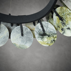 Modern Sculptural Luxury stone Petal Chandelier