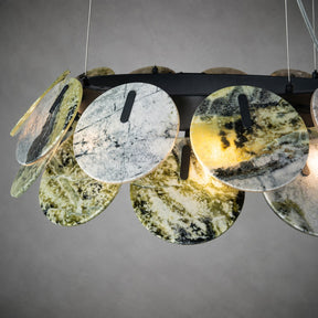 Modern Sculptural Luxury stone Petal Chandelier