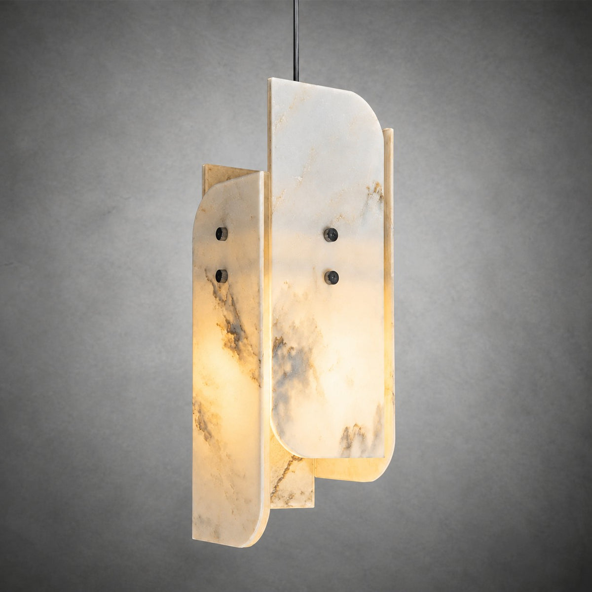 Modern Sculptural LuxuryStone Pendant Light