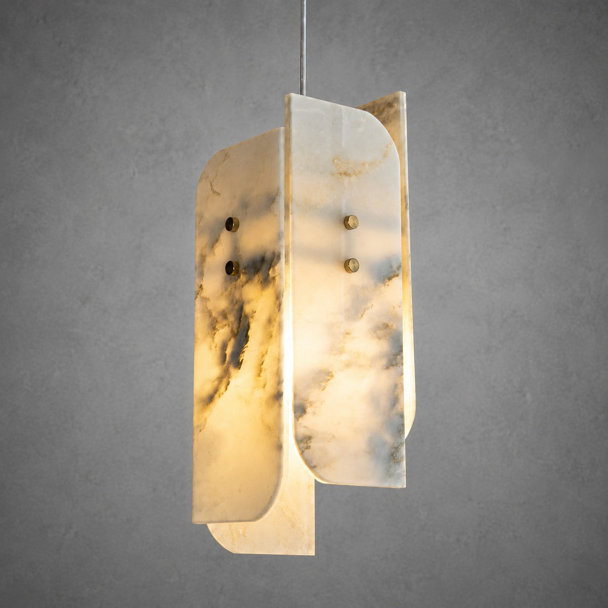 Modern Sculptural LuxuryStone Pendant Light