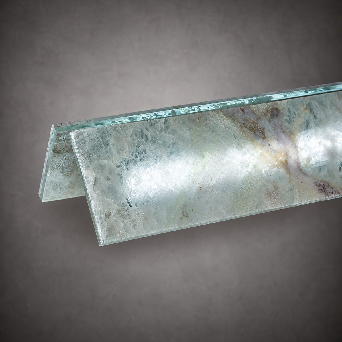 Modern Slim Luxury stone Linear LED Pendant Light