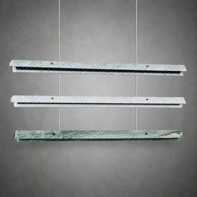 Modern Slim Luxury stone Linear LED Pendant Light