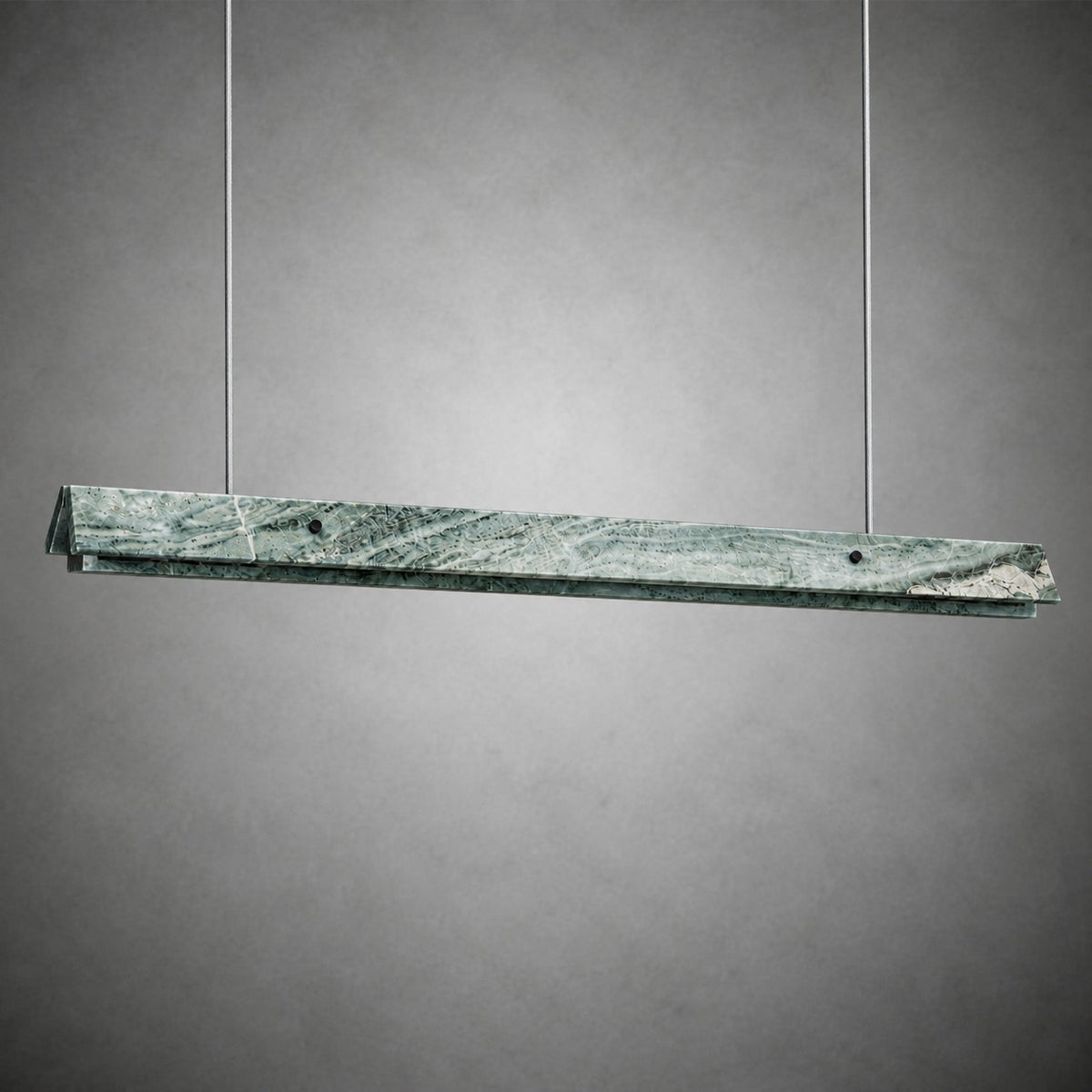 Modern Slim Luxury stone Linear LED Pendant Light