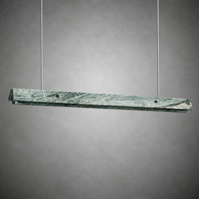 Modern Slim Luxury stone Linear LED Pendant Light