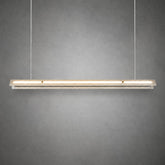 Modern Slim Luxury stone Linear LED Pendant Light