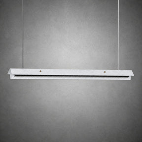 Modern Slim Luxury stone Linear LED Pendant Light