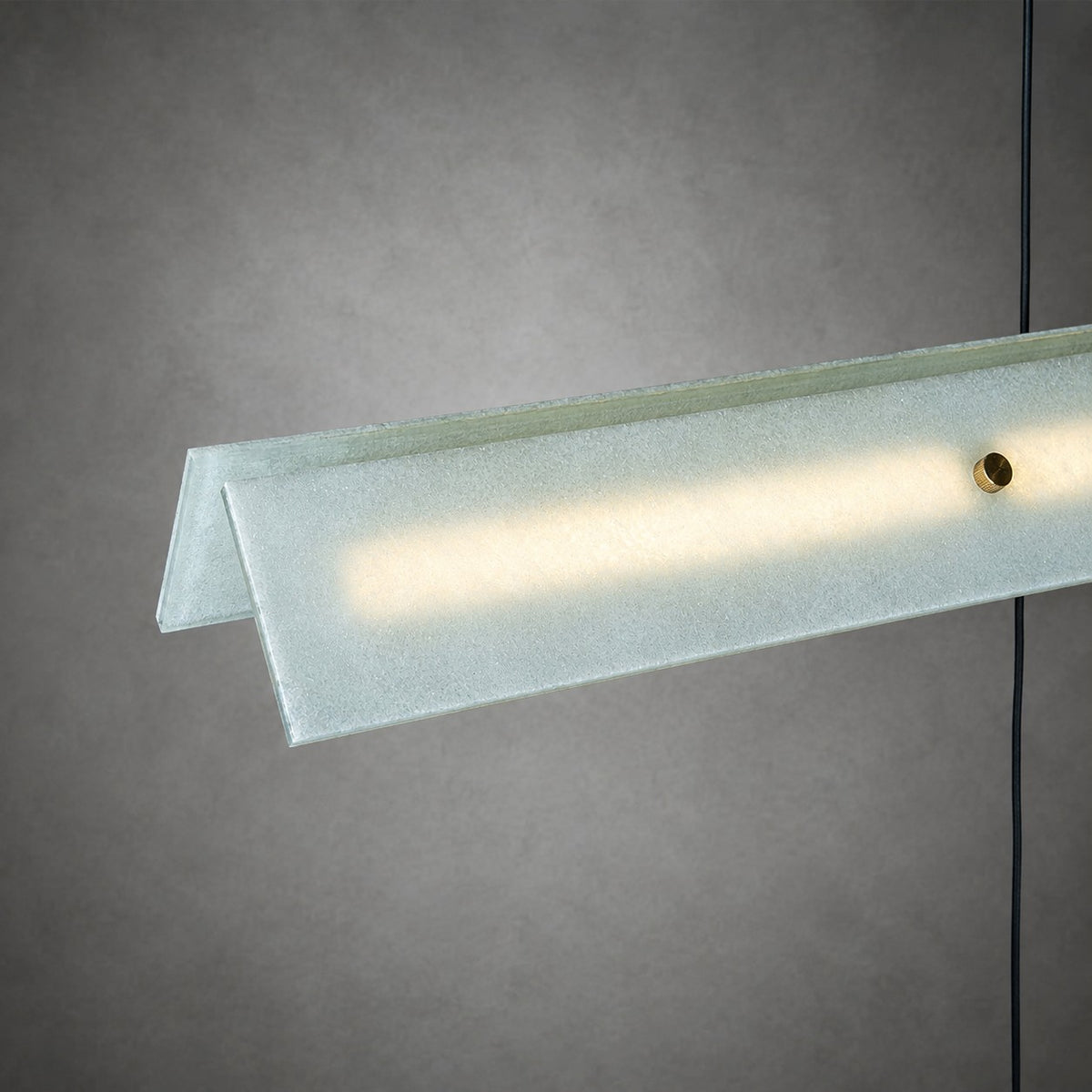 Modern Slim Luxury stone Linear LED Pendant Light