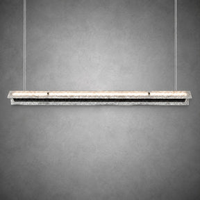 Modern Slim Luxury stone Linear LED Pendant Light