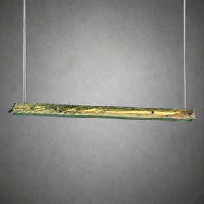 Modern Slim Luxury stone Linear LED Pendant Light