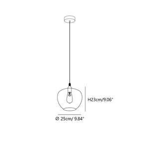 Modern Smoke Gray Glass Lamp Designer Chandelier for Cafe/Kitchen Island/Dining Room Style B