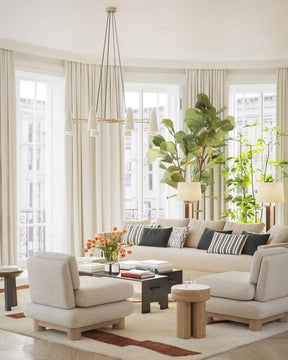 Modern Style Round Cone Glass Chandelier for Bedroom/Living Room/Dining Room