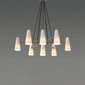 Modern Style Round Cone Glass Chandelier for Bedroom/Living Room/Dining Room