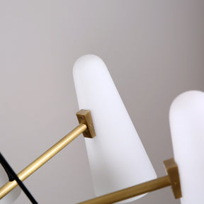 Modern Style Round Cone Glass Chandelier for Bedroom/Living Room/Dining Room