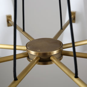 Modern Style Round Cone Glass Chandelier for Bedroom/Living Room/Dining Room