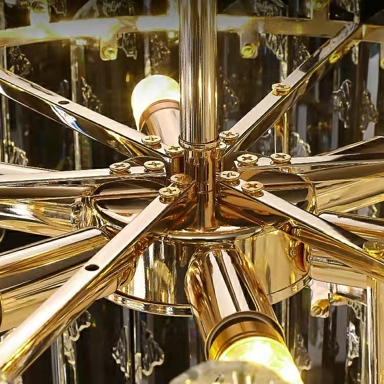 Modern Style Two Layers Crystal Chandelier For Living Room / Round Dining Table