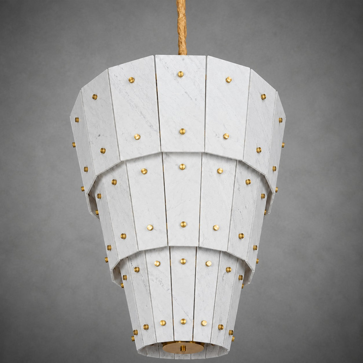 Modern Tapered Luxury stone Chandelier
