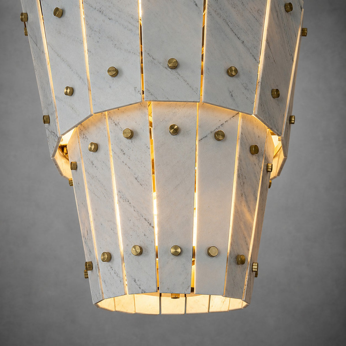 Modern Tapered Luxury stone Chandelier