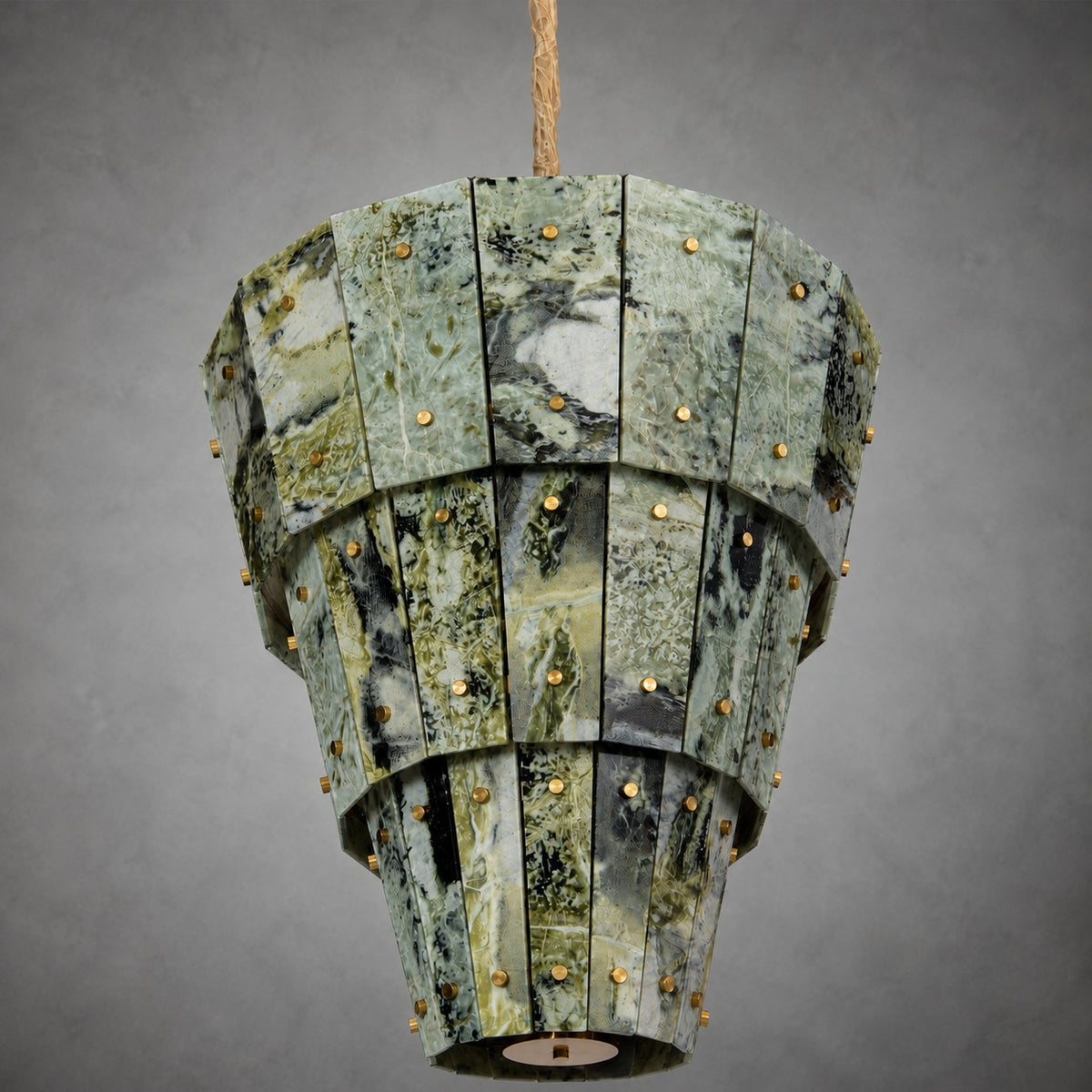 Modern Tapered Luxury stone Chandelier